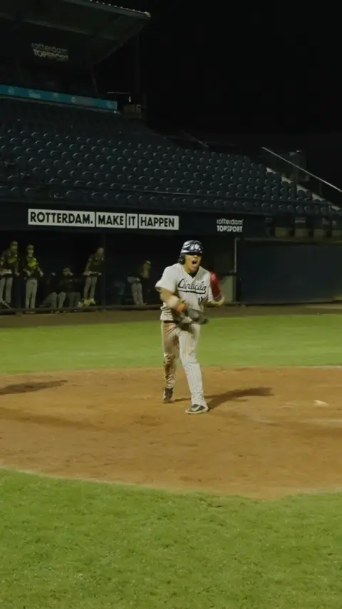 Kyan Beer scores the tying run in the 8th