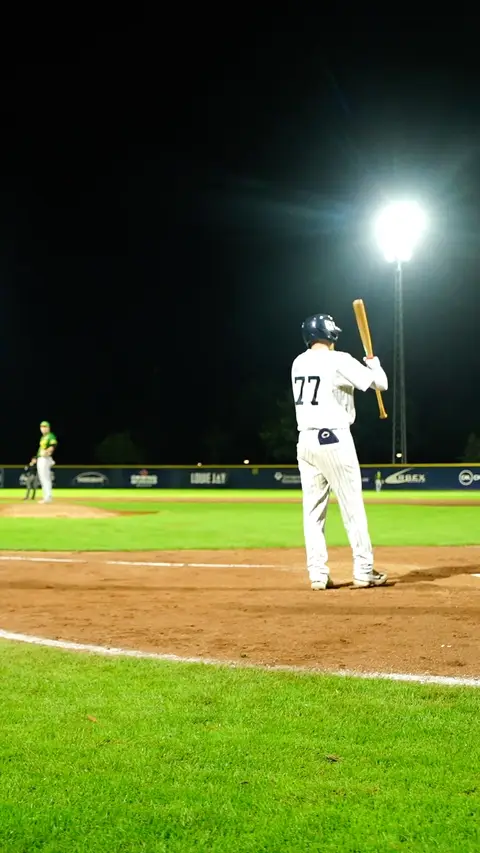 Den Seelbach pinch hitting in the Holland Series
