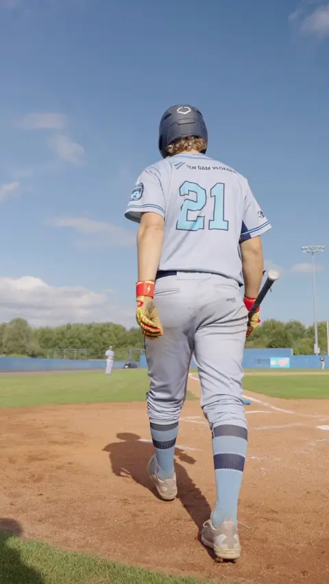 Koorn walks to the plate