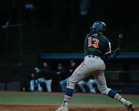 Luuk Bun Drives A Pitch
