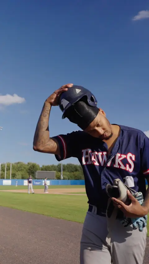 Balentien goes into dugout