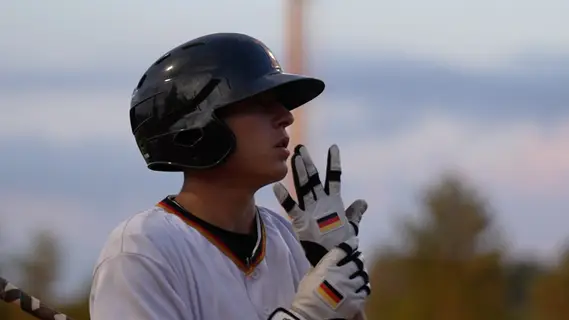 Samuel Redle gets ready for his at bat