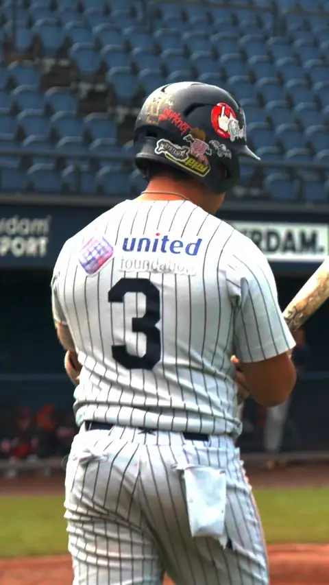 Mauricio Montenegro walks up to the plate