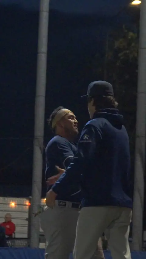 Celebrations Louie Jay Sienders at home plate