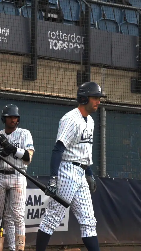 Niels Terleth walks up to the plate