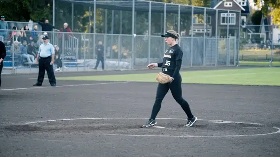 Jordan Rose Johnson pitching and final out to become european champions