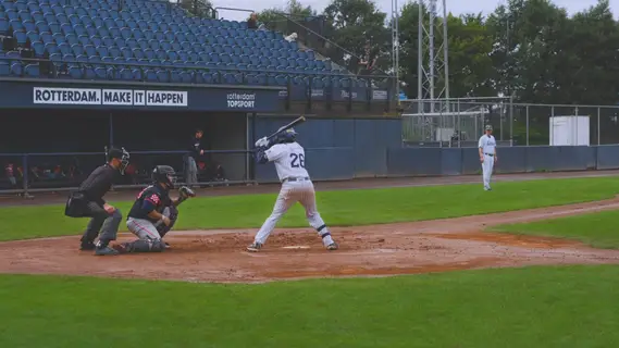Gregory Trinidad hits an RBI single and flips the bat