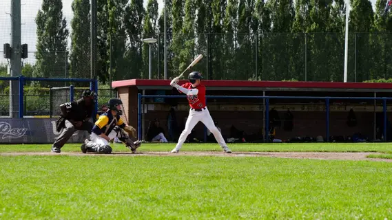 Reyer hitting a stand up double