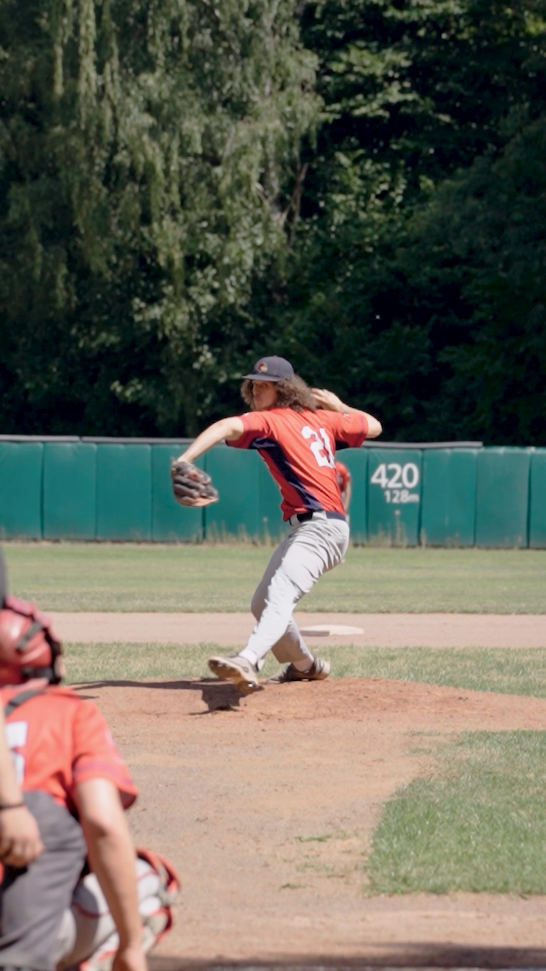 Pepe Stockhaus pitching at Solingen Alligators
