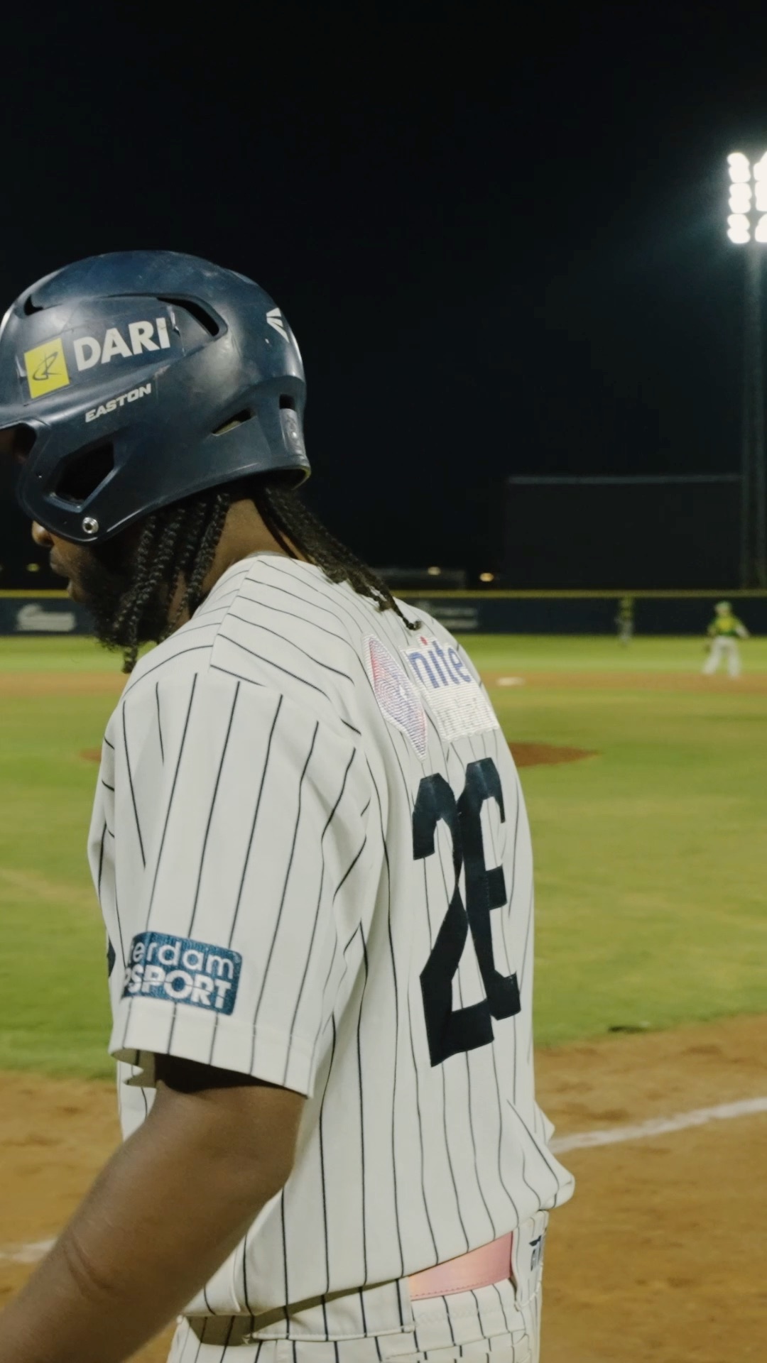 Gregory Trinidad walks to homeplate