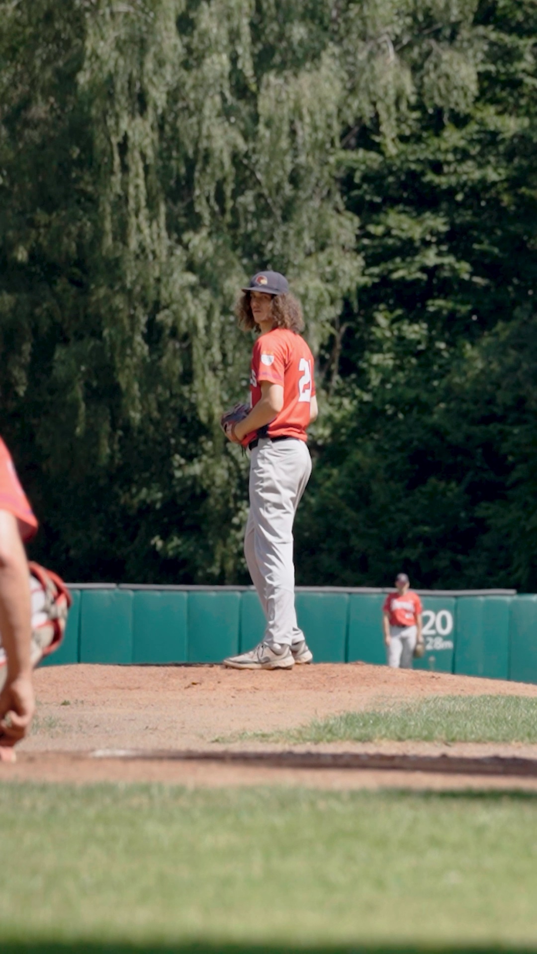 Pepe Stockhaus pitching at Solingen Alligators