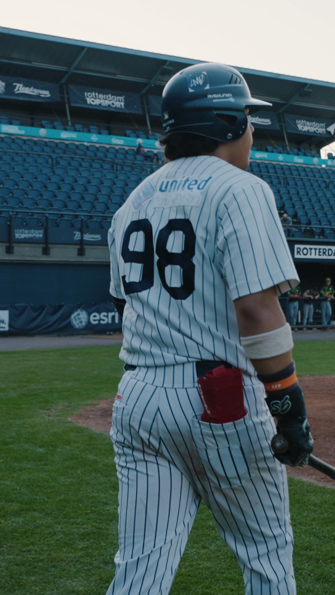 Kyan Beer walks to homeplate