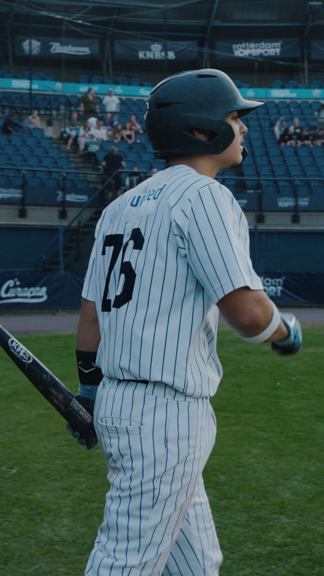 Sinan Tosun walks to home plate
