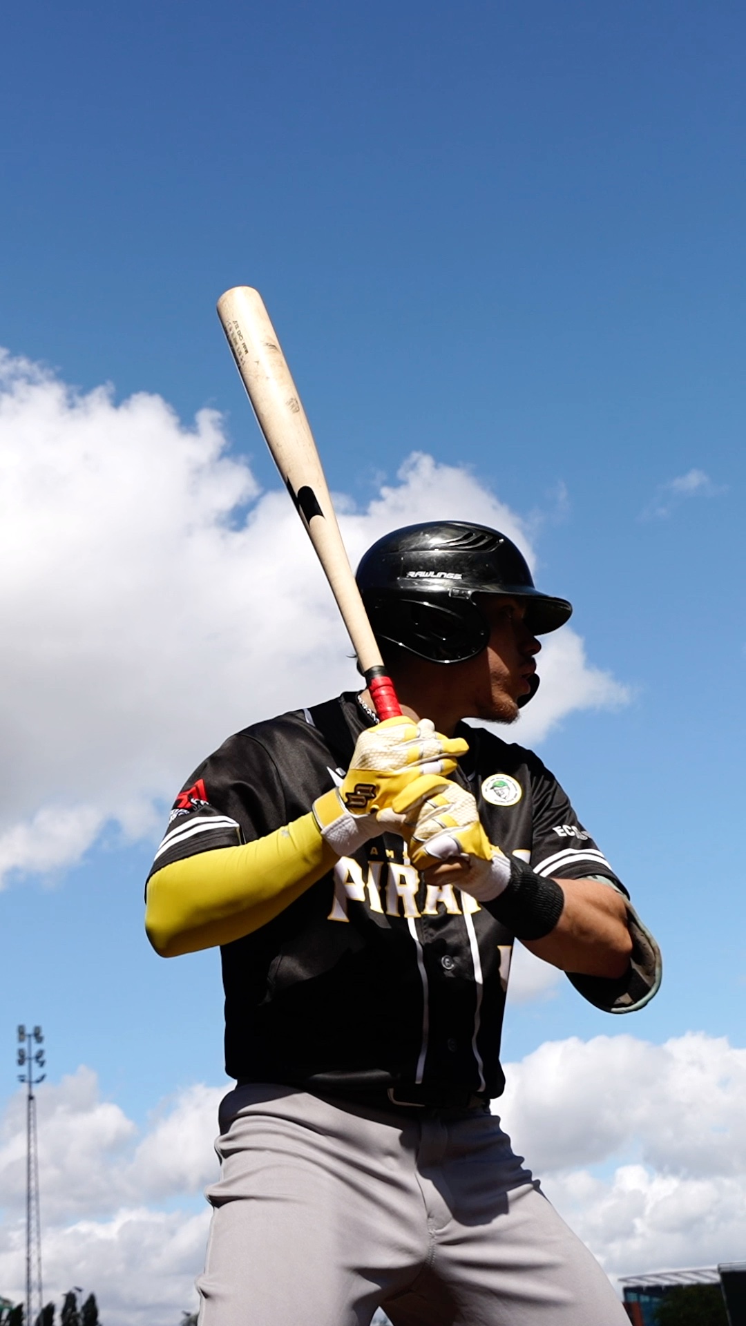 Julian Toppen gets ready to hit