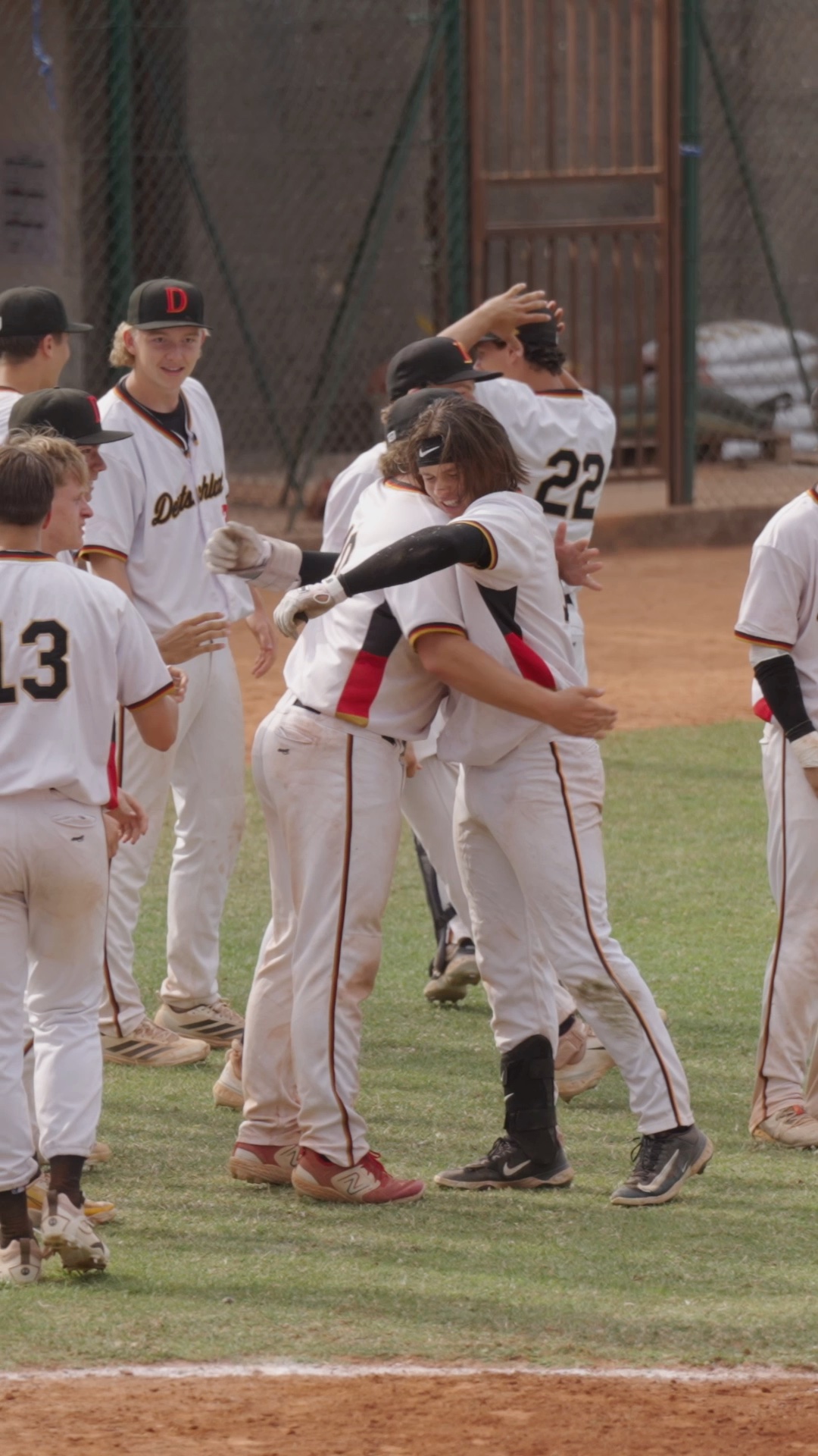 Jules Moser hits a walkoff grand slam - vertical slowmos