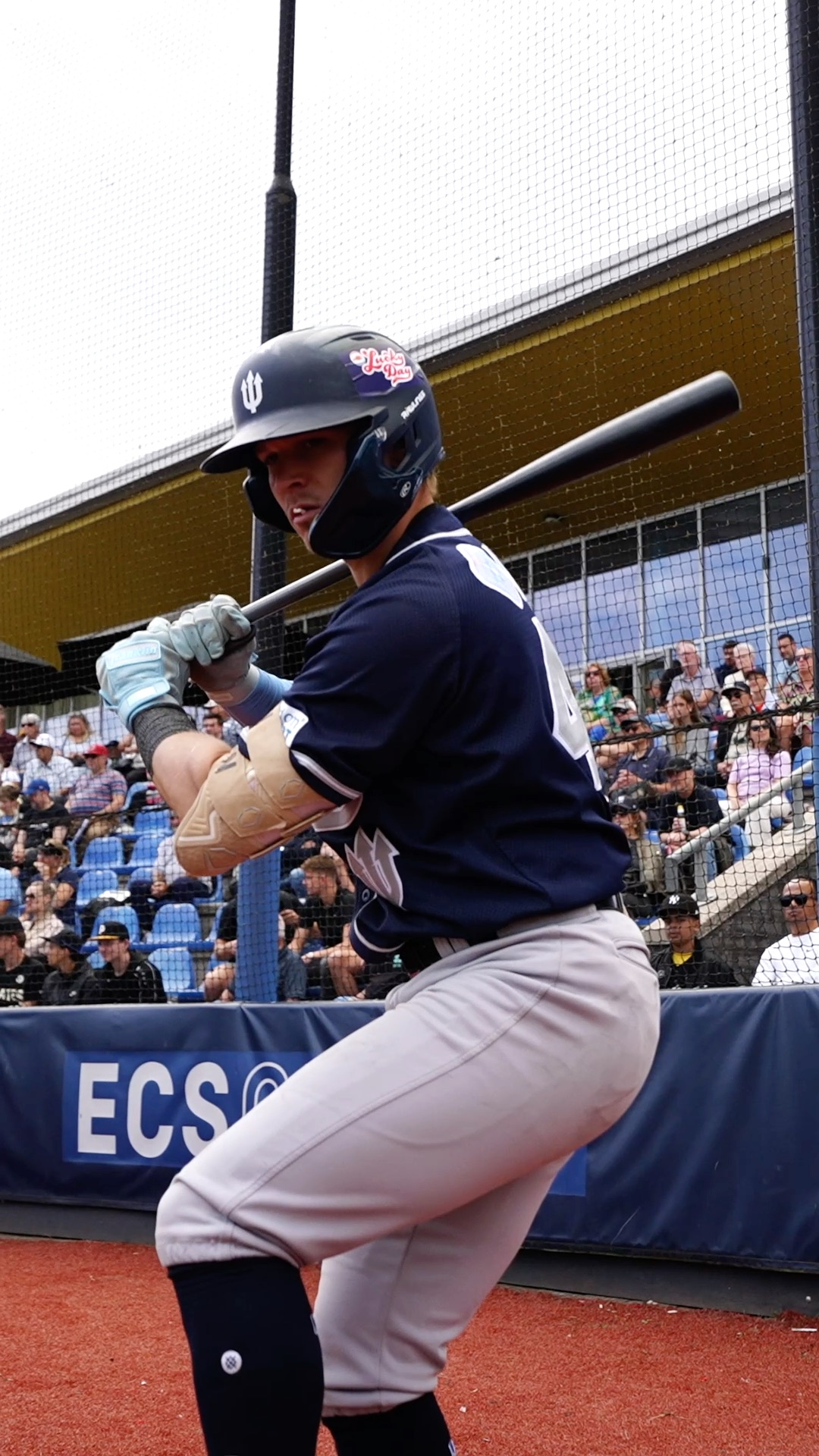 Drew Janssen on deck swings