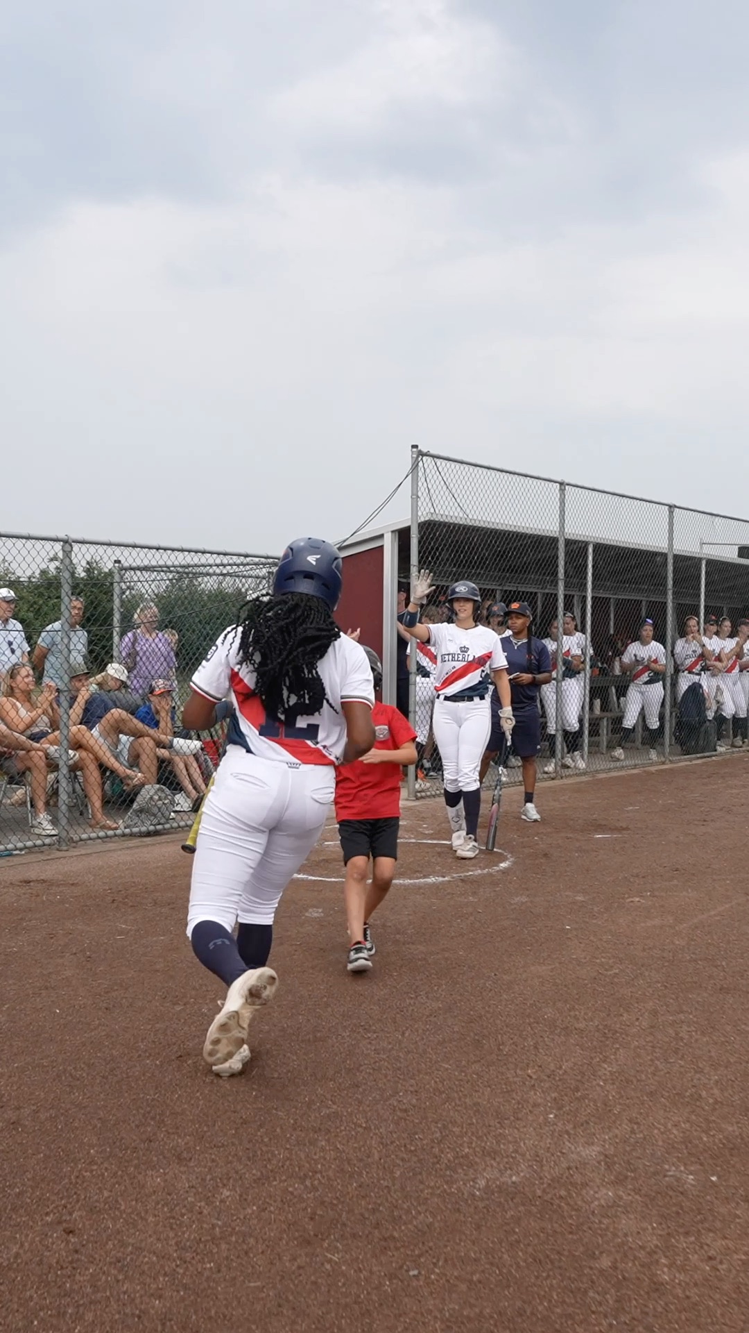 Anais Piar scores a run