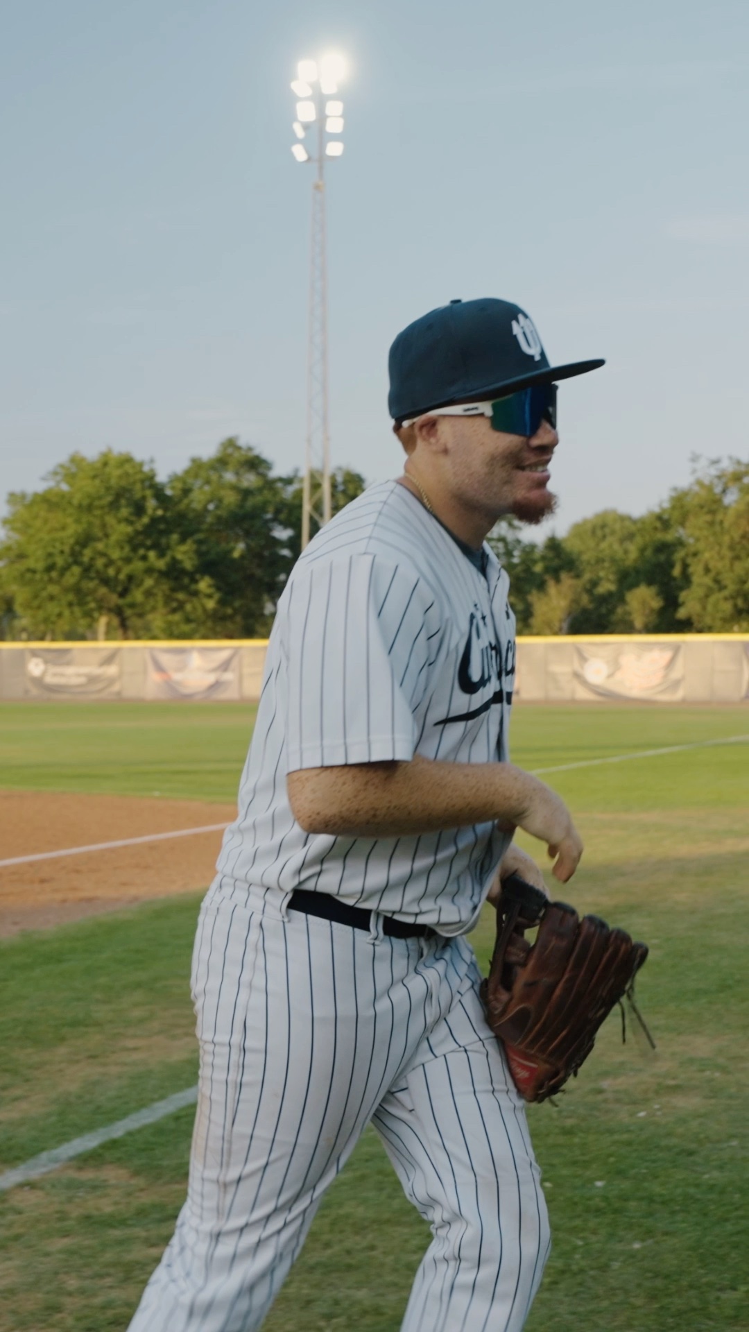 Collins gets out of the field