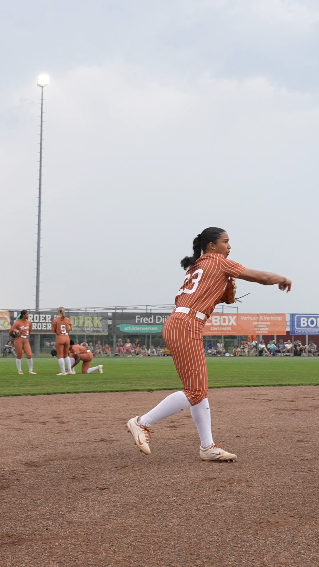 Vivi Martinez in between innings