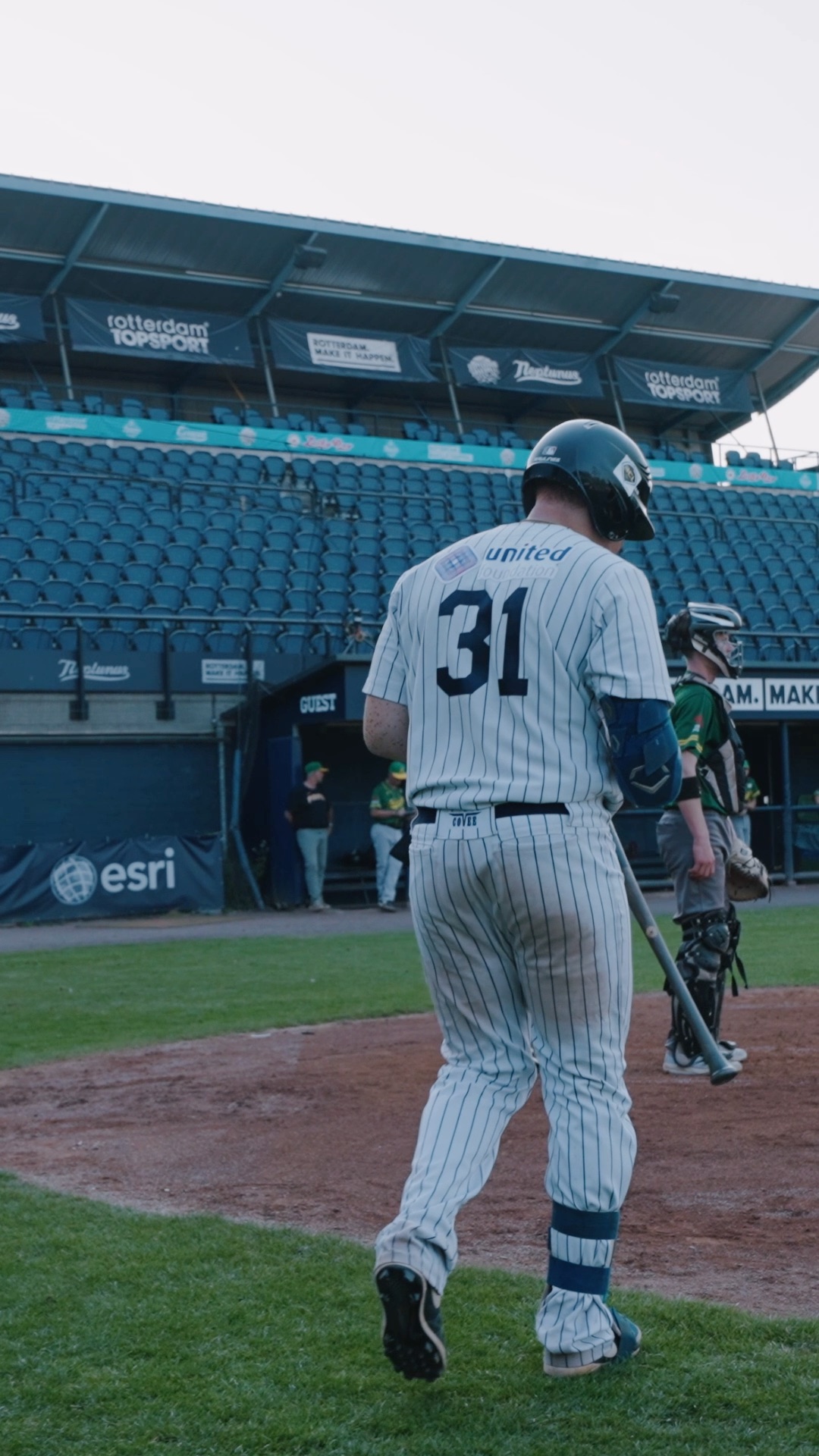 Darnel Collins gets to the batter's box