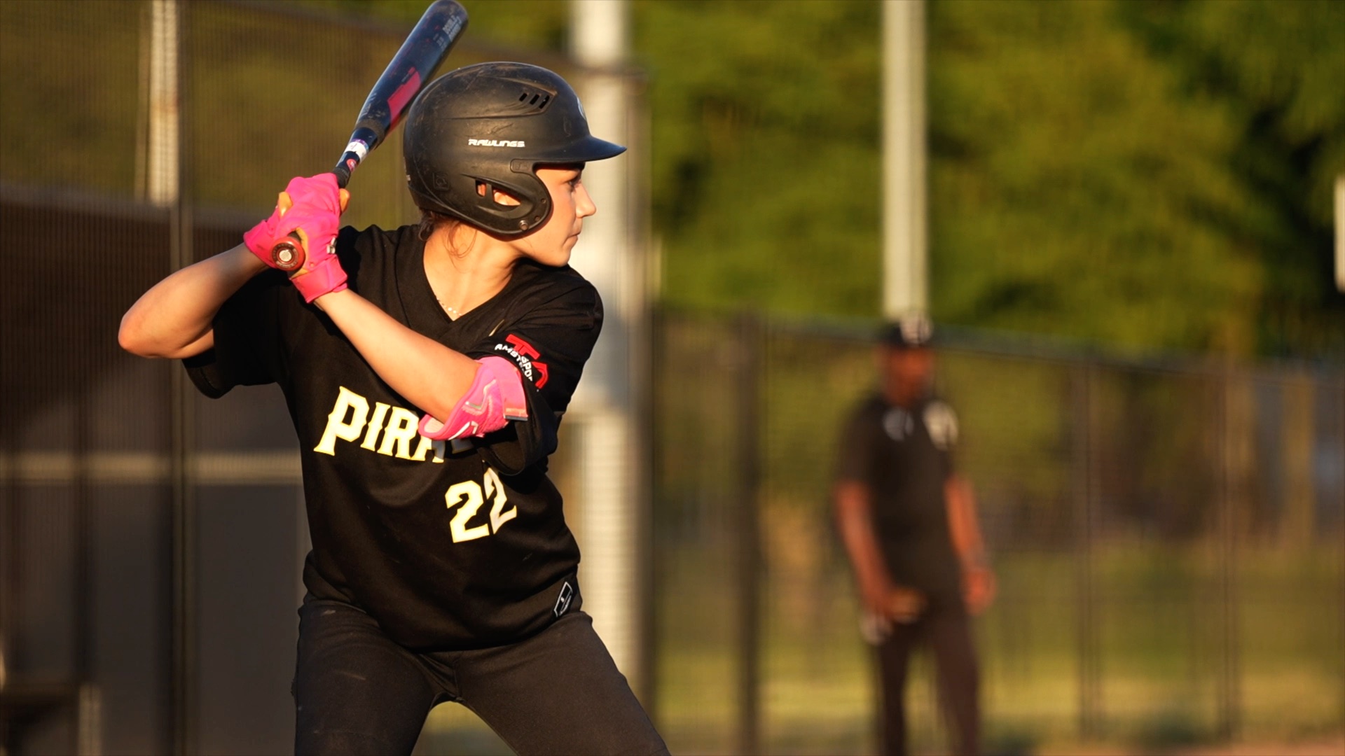 Amy Flard basehit and RBI