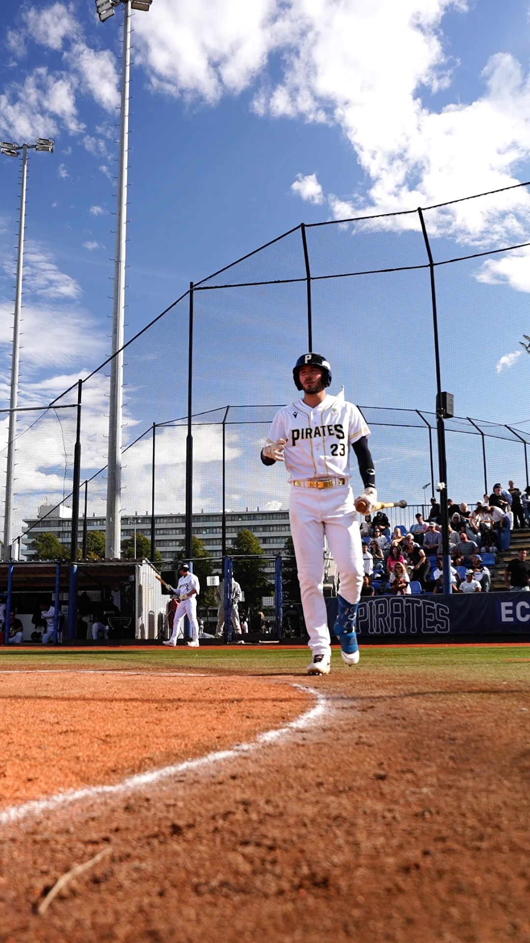 Tommy van de Sanden walks up to homeplate