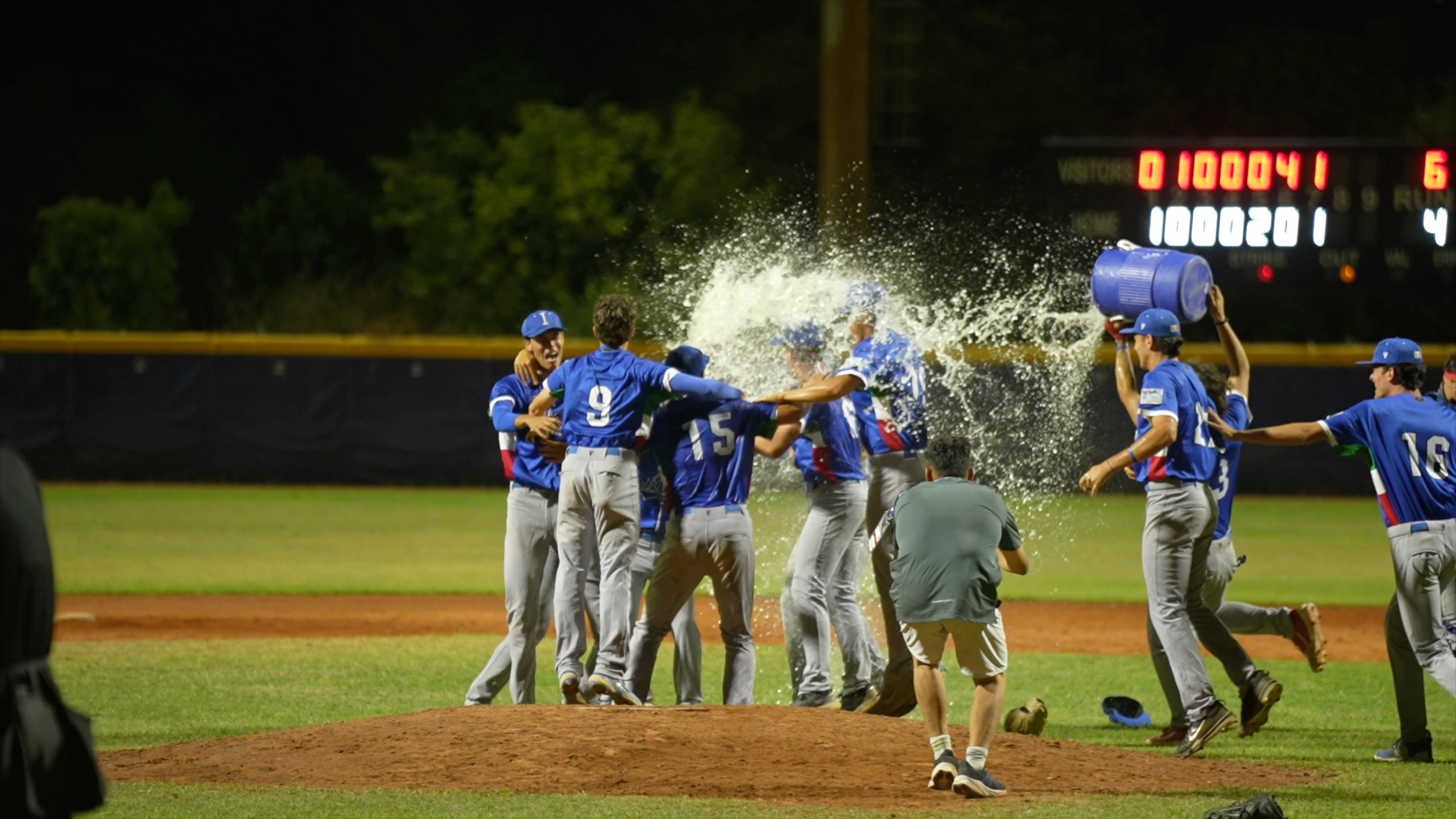 Italy wins championship 4K slowmos