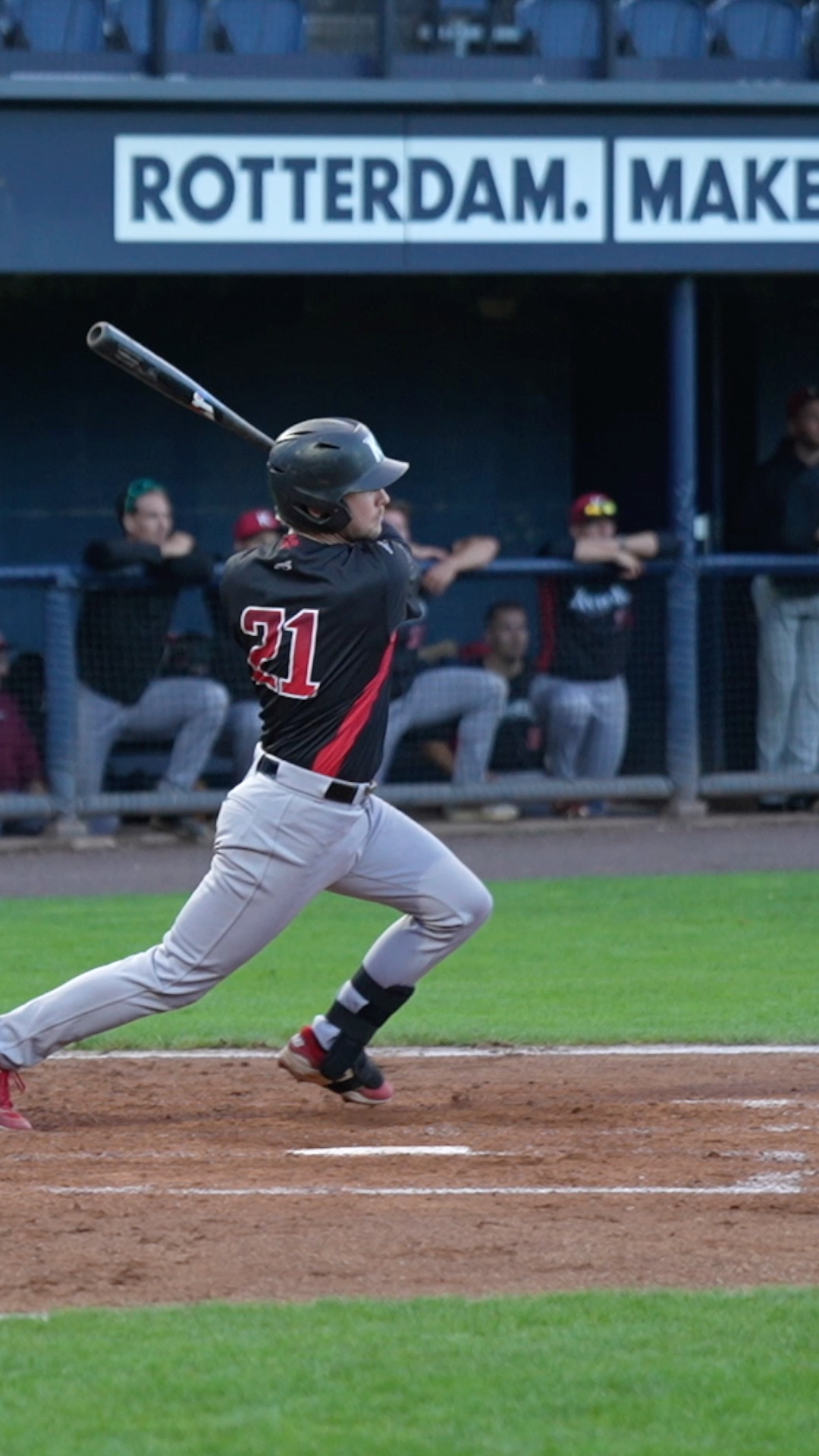 Aidan Finnegan gets a basehit