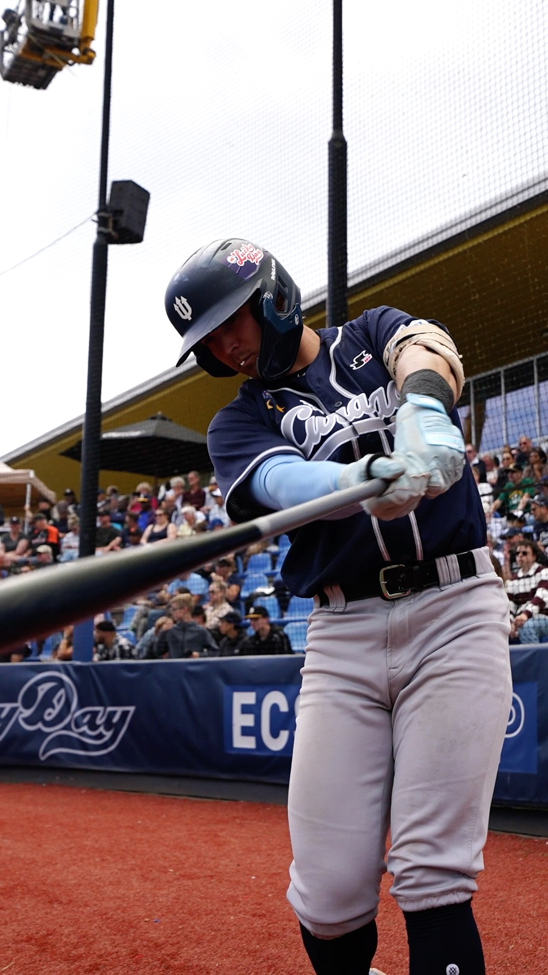 Drew Janssen on deck swings