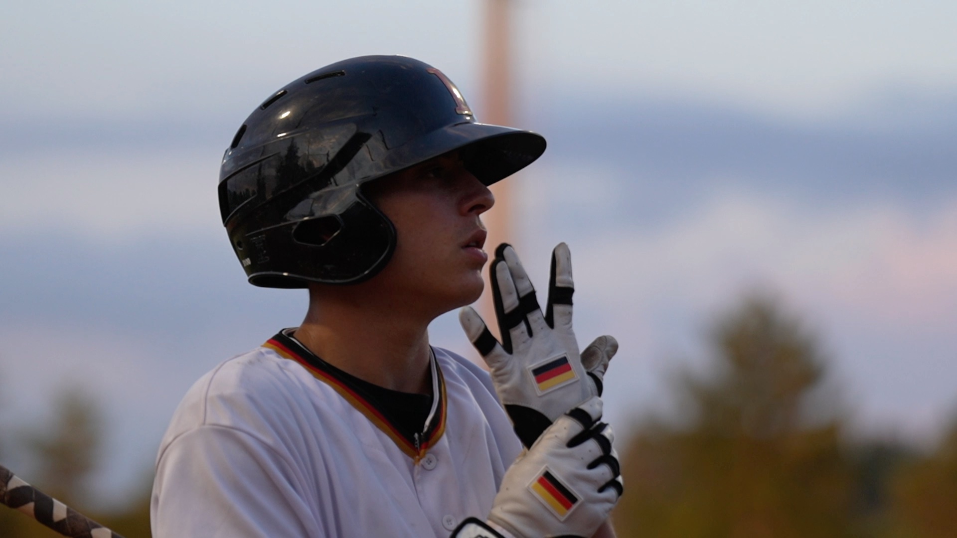 Samuel Redle gets ready for his at bat