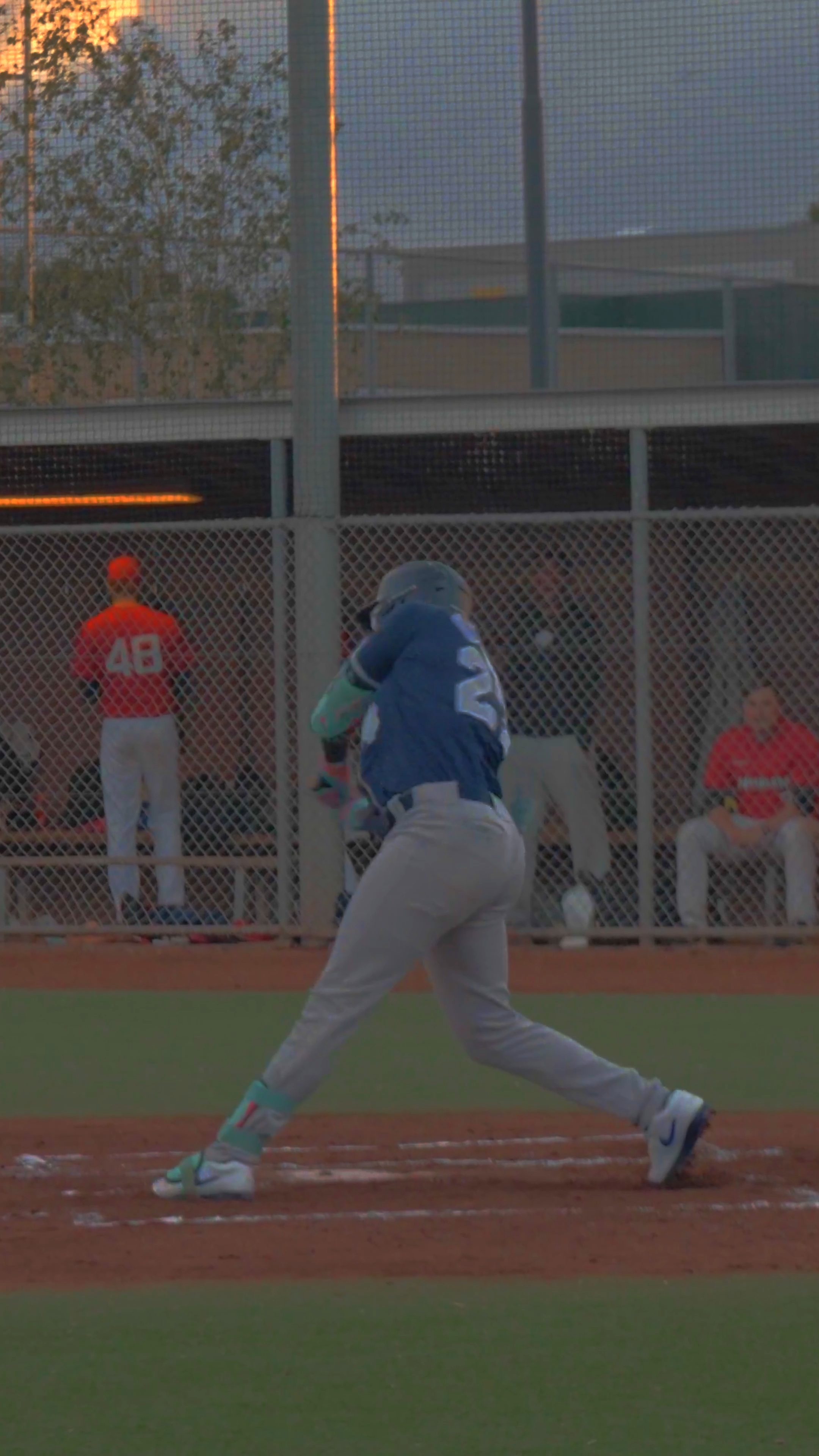 Junairo Ostiana gets on base