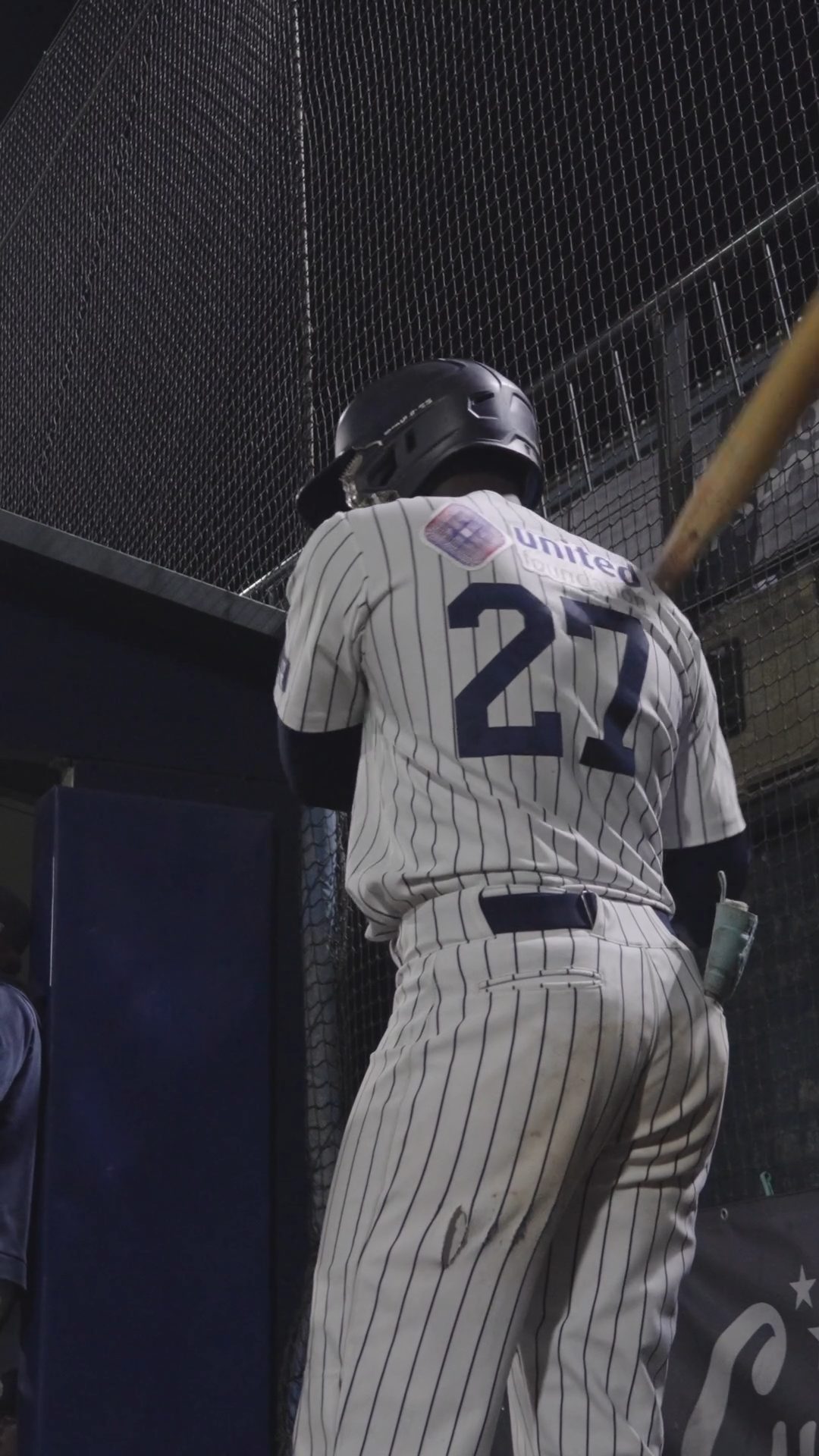 Junairo Ostiana walks up to the plate