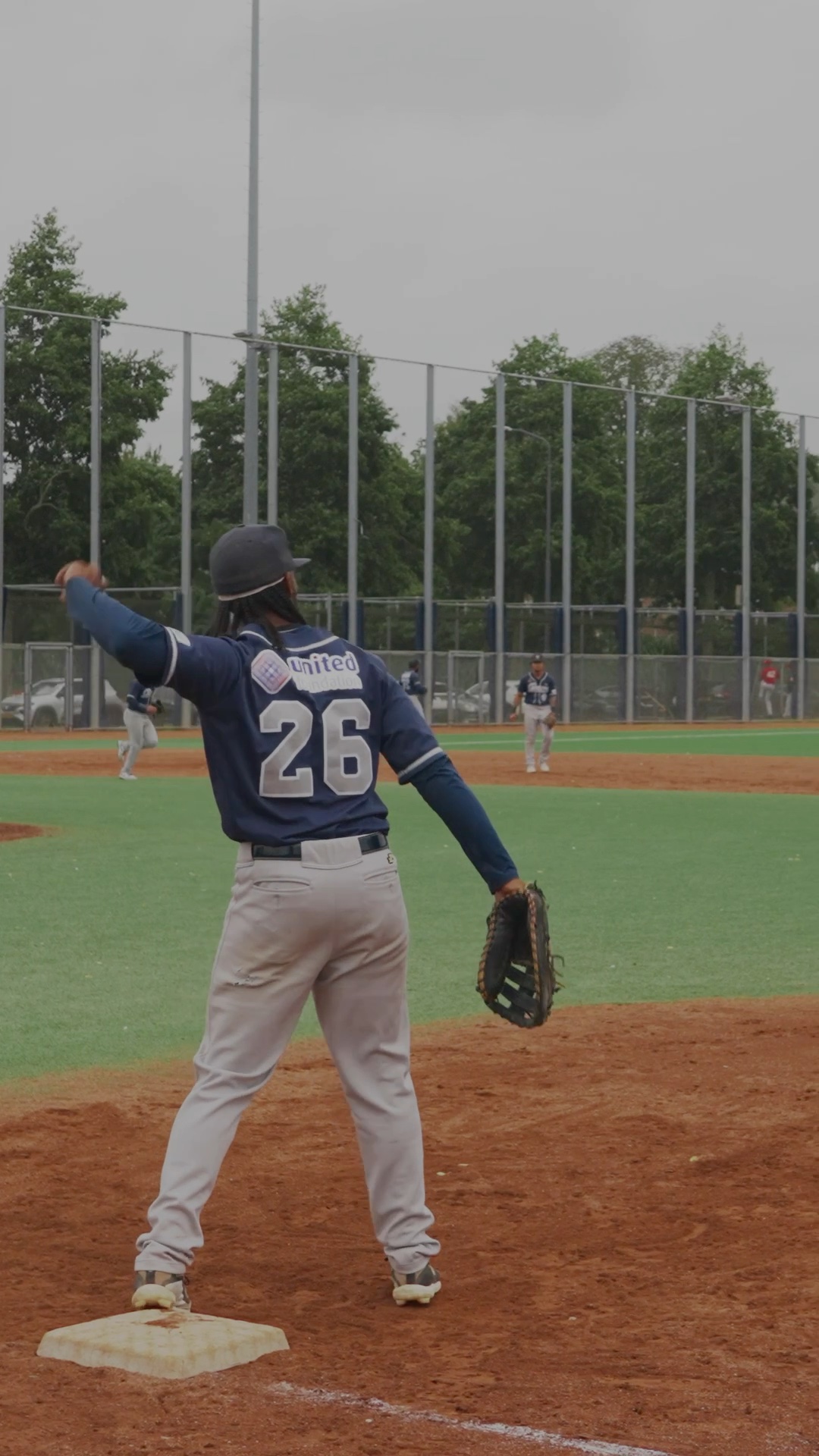 Gregory Trinidad walk to 1st base