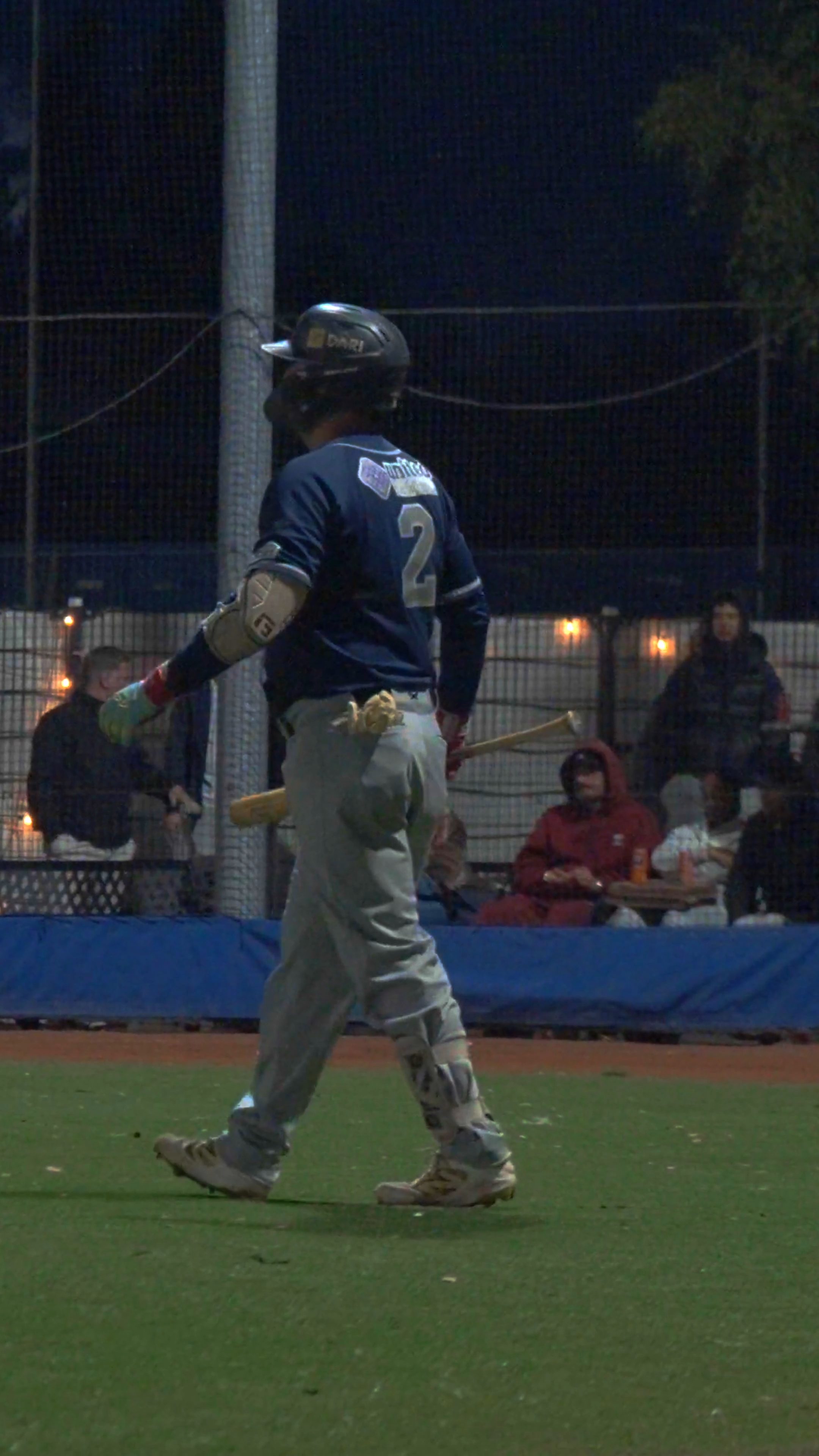 Louie Jay Sienders walks up to the plate