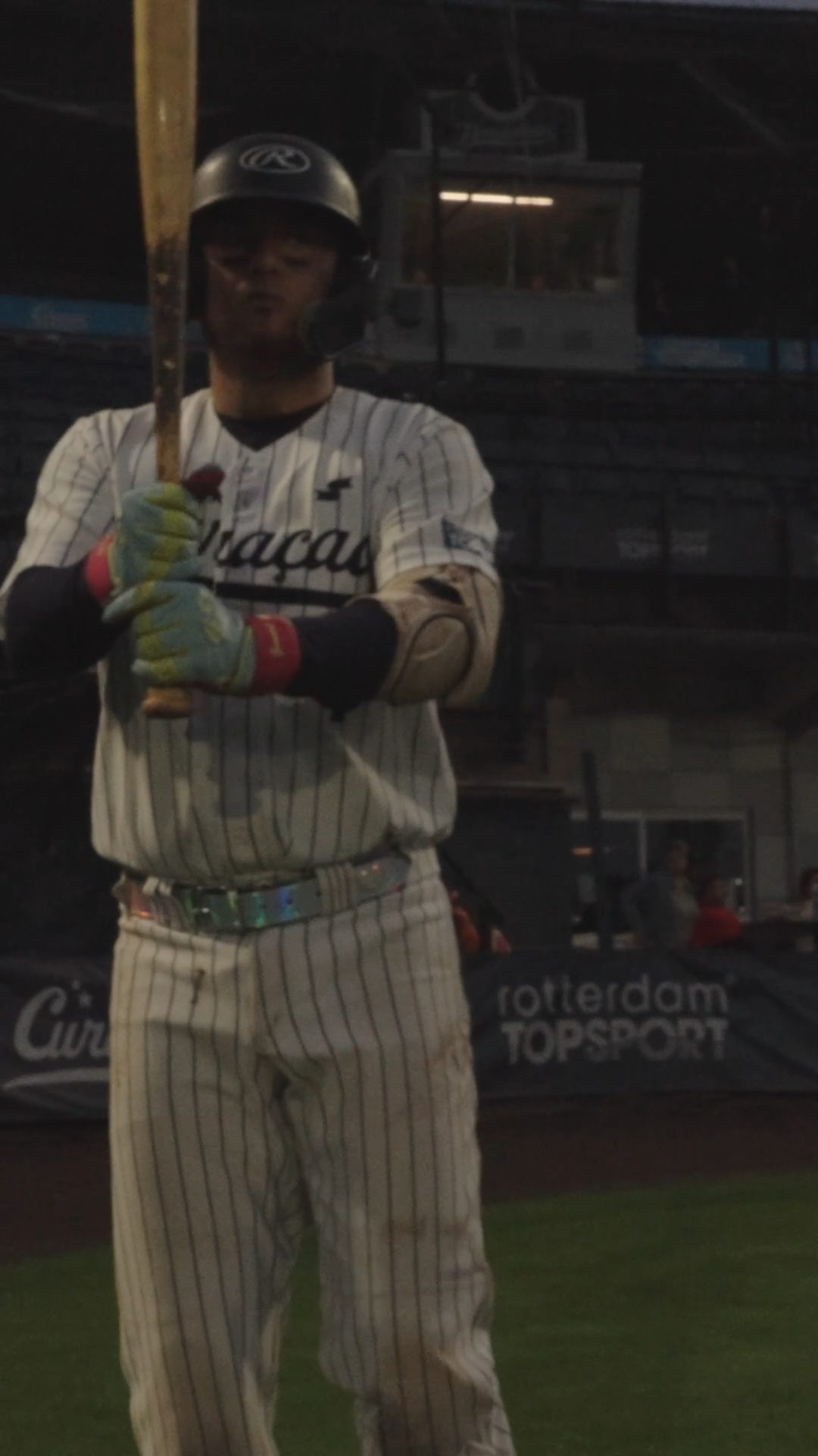 Louie Jay Sienders walks up to the plate