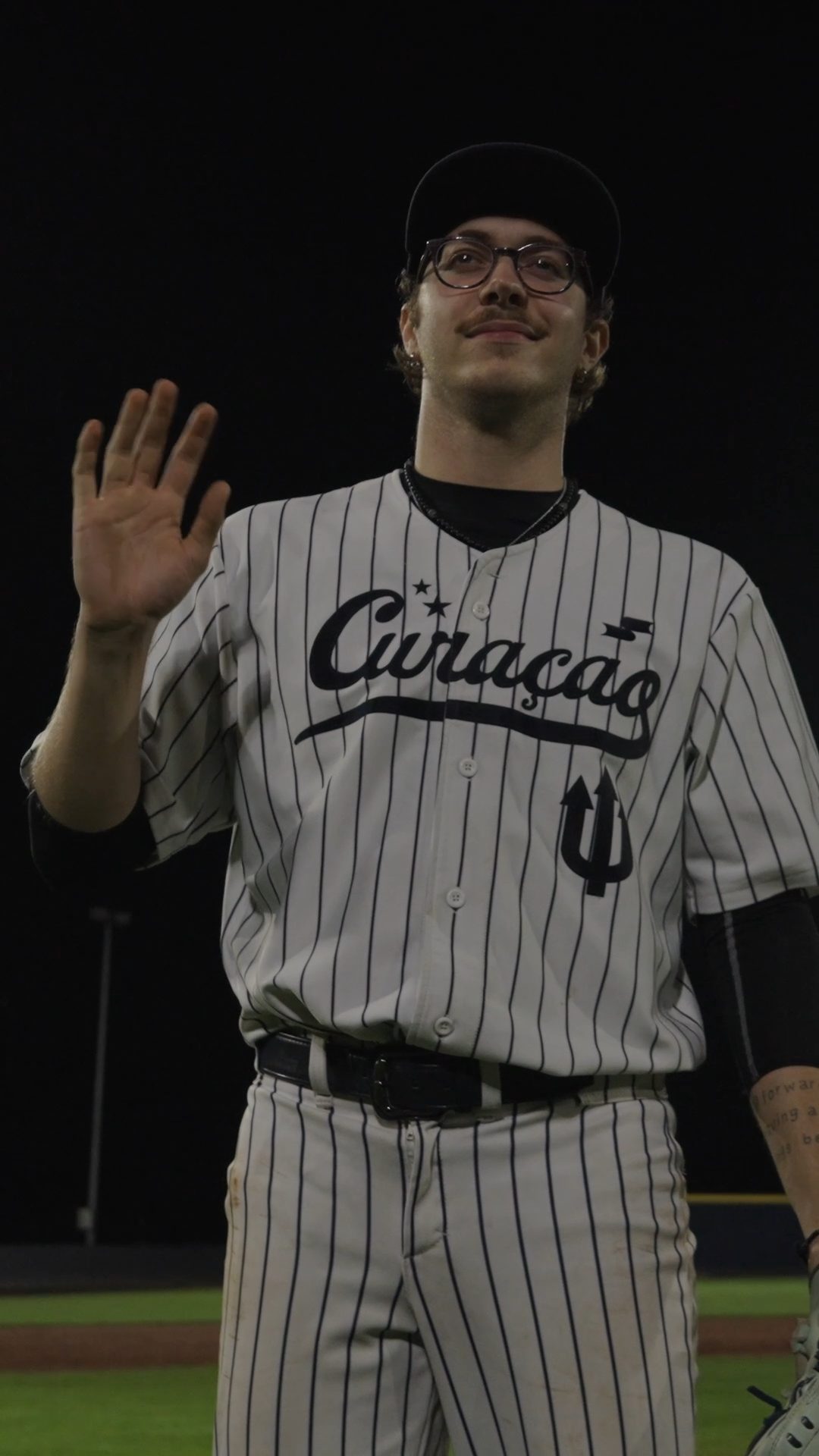 Chris Groenemans walks up to the mound