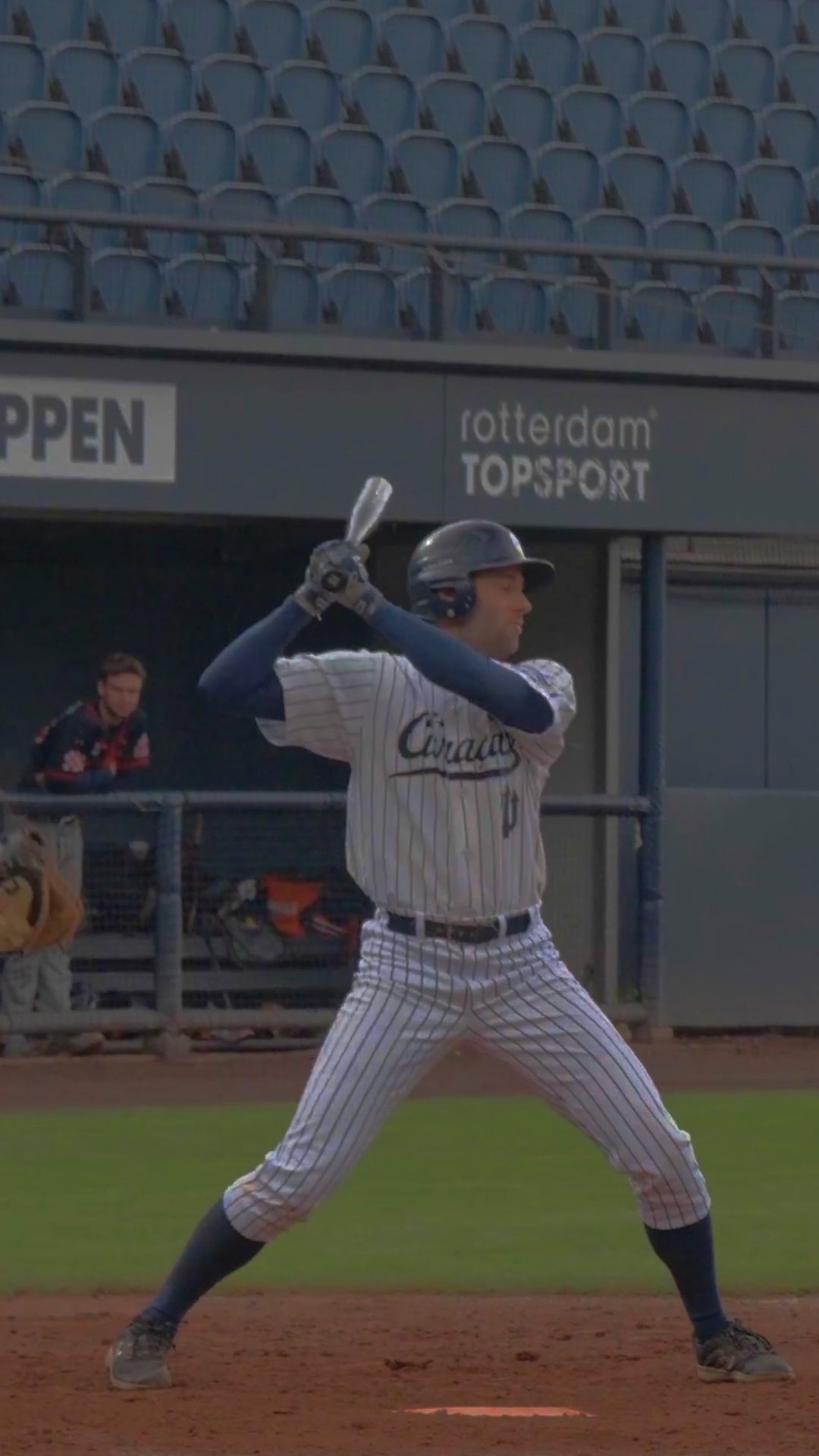 Niels Terleth walks to first base