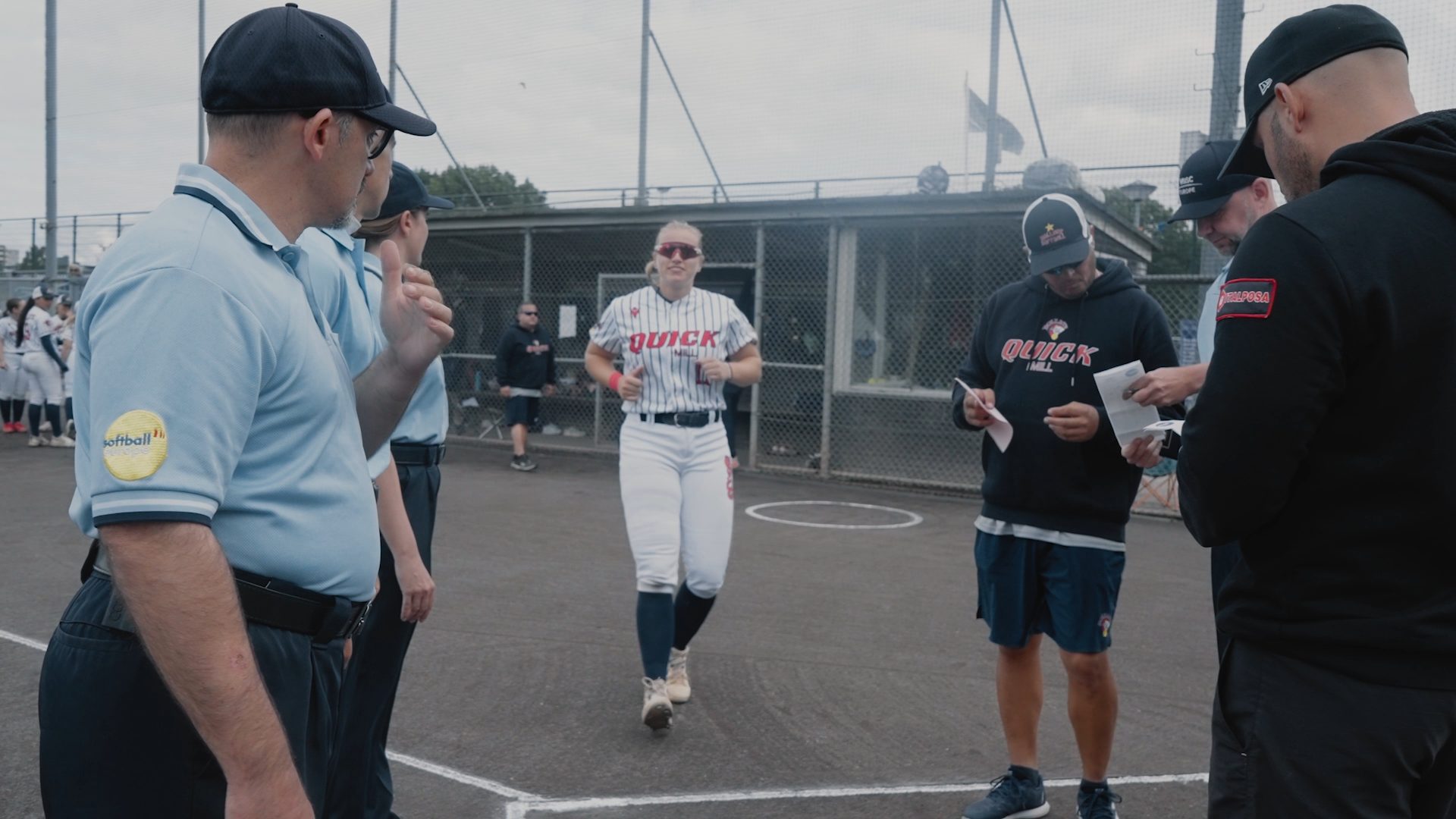 Gabi Slaba joining homeplate conference to help Coach Arocha translating