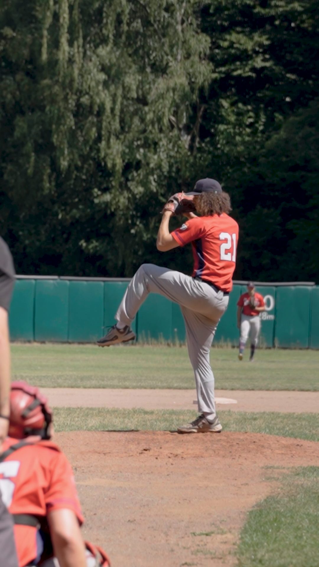 Pepe Stockhaus pitching at Solingen Alligators