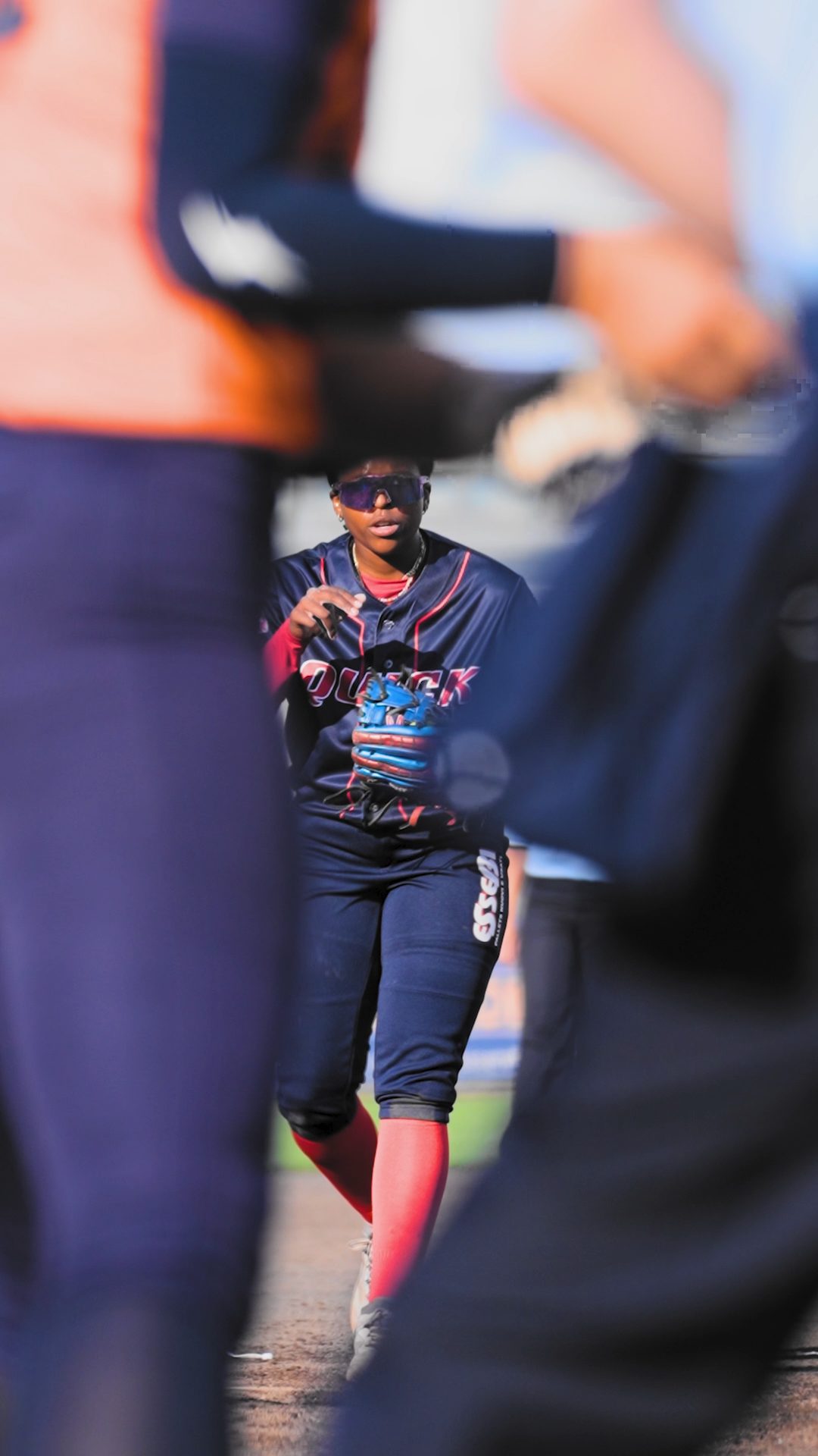 Sarah Jeanette Willis gets ready for pitching