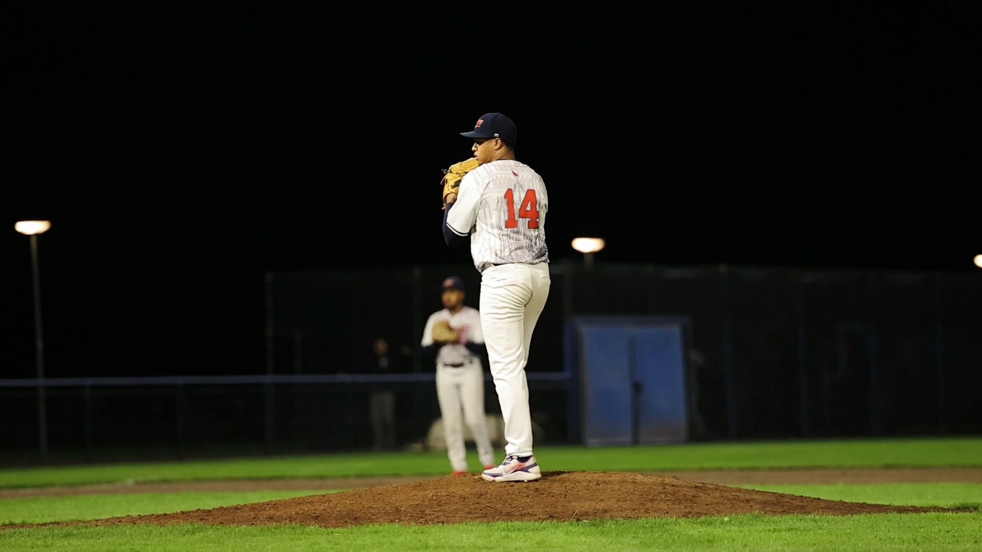 Riley Throws out at first base