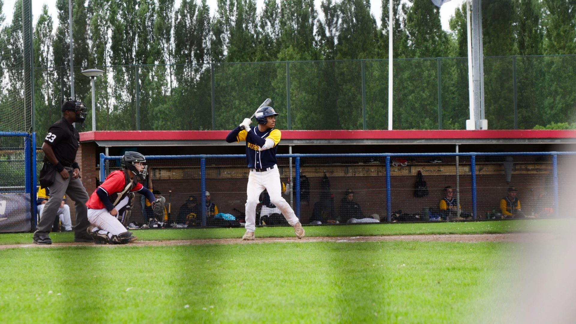 Shaedion hitting a single
